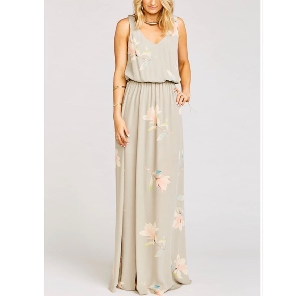 SHOW ME YOUR MUMU Kendall Maxi Dress Lily Showers XS - Picture 1 of 11